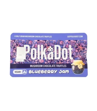 Polkadot Blueberry Jam Truffles