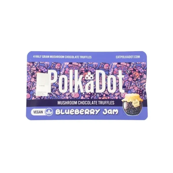 Polkadot Blueberry Jam Truffles